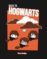 Shop Orange Hogwarts 3-4 Sleeve Slim Fit T-Shirt-Full