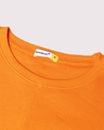 Shop Women's Orange Keyhole Neck Slim Fit Short Top