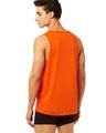 Shop Men's Orange & Black Color Block Relaxed Fit Vest-Design
