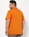Shop Orange Plus Size Solid Half Sleeve Shirt-Design