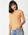 Shop Orange Rush 3/4th Sleeve Slim Fits T-Shirt-Design