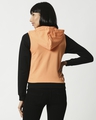 Shop Orange Rush Colorblock Fleece Zipper Hoodie-Full