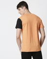 Shop Orange Rush Colorblock Half Sleeves T-Shirt
