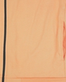 Shop Orange Rush Contrast Sleeves Panel Zipper Hoodie
