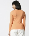 Shop Orange Rush Full Sleeves Henley T-Shirt-Full