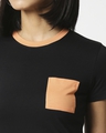 Shop Orange Rush Pocket Half Sleeves T-Shirt