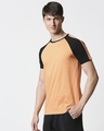 Shop Orange Rush Shoulder Sleeve Raglan T-Shirt-Design