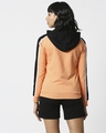 Shop Women's Orange & Black Stripe Hoodie