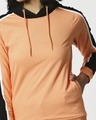 Shop Women's Orange & Black Stripe Hoodies