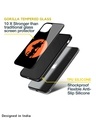 Shop Orange Silhouette Premium Glass Case for iPhone 13 mini (Shock Proof, Scratch Resistant)-Design