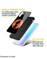 Shop Orange Silhouette Premium Glass Case for Samsung Galaxy S22 5G (Shock Proof,Scratch Resistant)-Design