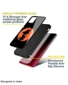Shop Orange Silhouette Premium Glass Case for Vivo iQOO 11 (Shock Proof,Scratch Resistant)-Design
