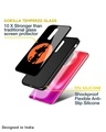Shop Orange Silhouette Premium Glass Case for Xiaomi Poco x3 (Shock Proof, Scratch Resistant)-Design