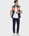 Shop Men's Multicolor Color Block Puffer Jacket-Full