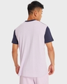 Shop Men's Blue & Orchid Petal Color Block Plus Size T-shirt-Design