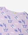 Shop Women's Purple All Over Printed T-shirt