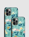 Shop Organic Flat Pressed Floral Premium Glass Case for Apple iPhone 15 Pro-Design