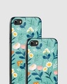 Shop Organic Flat Pressed Floral Premium Glass Case for Apple iPhone SE 2020-Design