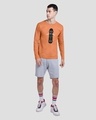 Shop Original Street Fashion Full Sleeve T-Shirt Vintage Orange-Design