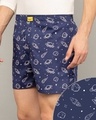Shop Outer Space All Over Printed Boxer-Front
