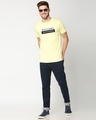 Shop Outlaws & Outsiders Half Sleeve T-Shirt Vax Yellow-Full