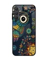 Shop Owl Art Premium Glass Case for Samsung Galaxy M14 5G (Shock Proof, Scratch Resistant)-Front