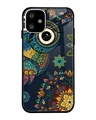 Shop Owl Art Printed Premium Glass Cover For iPhone 11 (Impact Resistant, Matte Finish)-Front