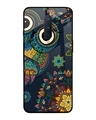 Shop Owl Art Printed Premium Glass Cover For OnePlus 8 (Impact Resistant, Matte Finish)-Front