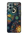 Shop Owl Art Printed Premium Glass Cover For OnePlus 9 Pro (Impact Resistant, Matte Finish)-Front