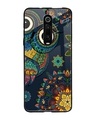 Shop Owl Art Printed Premium Glass Cover For Xiaomi Redmi K20 Pro (Impact Resistant, Matte Finish)-Front