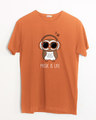 Shop Owl Headphones Half Sleeve T-Shirt-Front