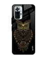 Shop Owl Printed Premium Glass Cover for Xiaomi Redmi Note 10 Pro Max (Shock Proof, Lightweight)-Front