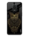 Shop Owl Printed Premium Glass Cover for Xiaomi Redmi Note 9 Pro Max (Shock Proof, Lightweight)-Front