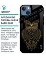 Shop Owl Printed Silicon Glass Cover For iPhone mini 13 (Light Weight, Impact Resistant)-Design