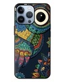 Shop Owl Vector Art Premium Glass Case for Apple Iphone 13 Pro Max (Shock Proof, Scratch Resistant)-Front