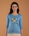 Shop Owl You Need Is Love Round Neck 3/4th Sleeve T-Shirt-Front