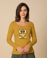 Shop Owl You Need Is Love Scoop Neck Full Sleeve T-Shirt-Front