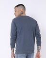 Shop Oxford Blue Melange Fleece Sweater-Design