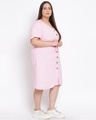 Shop Women's Plus Size Pink Solid V-Neck Dress-Design