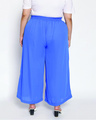 Shop Women's Blue Plus Size Wide Leg Palazzo-Full