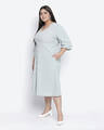 Shop Women's Grey Regular Fit Dress-Full