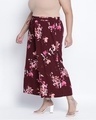 Shop Women's Maroon Floral Print Plus Size Palazzo-Full