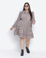 Shop Women's Multicolor Geometric Print Regular Fit Dress