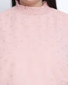 Shop Women's Pink Self Design Regular Fit Top