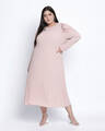 Shop Women's Pink Regular Fit Dress-Front