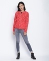 Shop Women's Red Floral Print Jacket-Full