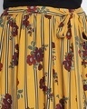Shop Women's Yellow Floral Print Relaxed Fit Plus Size Skirt