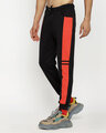 Shop Smoke Red Color Block Jogger-Design