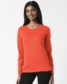 Shop Women's Red Slim Fit T-Shirt-Front