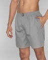 Shop Pack of 2 Men's Midnight Blue & Ash Grey Boxers-Full